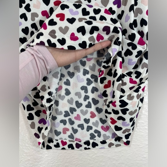 Kate Spade Dancing Hearts Jensen Top Peter Pan Collar Kids Girls Medium - Picture 7 of 15